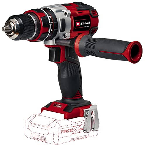 Einhell Expert TE-CD 18 Li-i - Taladro percutor sin cable (sin batería, 18 V, 2 velocidades, 60 Nm, luz LED, Power-X-Change) rojo