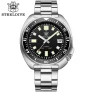Reloj Steeldive de buceo automático para hombre y mujer, reloj de buceo con fondo de fecha blanca