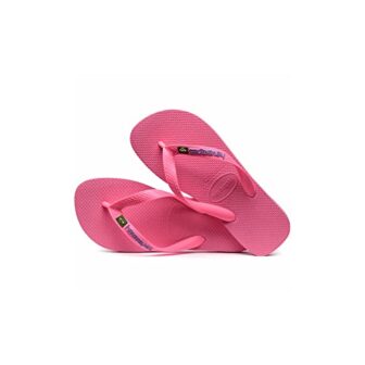 Havaianas Brasil Logo, Chanclas Unisex Adulto, Rosa (Kristallrose), 43/44 EU