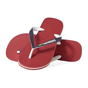 Havaianas Brasil Mix, Chanclas Unisex Adulto, Ruby Red, 43/44 EU