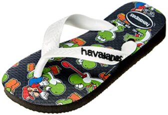 Havaianas Mario Bros, Chanclas, para Unisex bebé, Negro, 31/32 EU