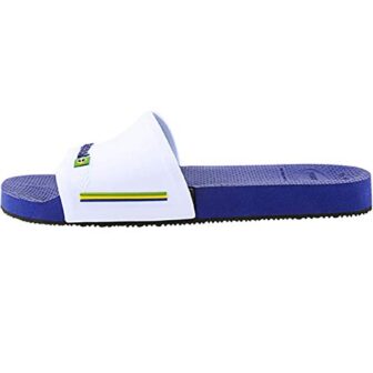 Havaianas Slide Brasil, Chanclas Unisex Adulto, Navy Blue/White, 39/40 EU