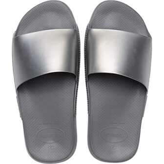 Havaianas Slide Classic Metallic, Slide Unisex Adulto, Gris (Grey Steel), 35/36 EU