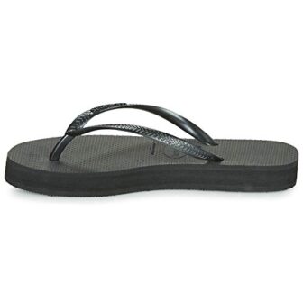Havaianas Slim Flatform, Chanclas Mujer, Black, 39/40 EU