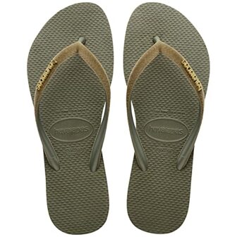 Havaianas Slim Velvet, Chanclas Mujer, Green, 39/40 EU