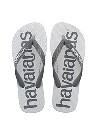 Havaianas Top Logomania 2, Chanclas, para Unisex adulto, Gris Acero, 33/34 EU