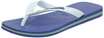 Havainas Slim White, Chanclas Mujer, Marine Blue, 47/48