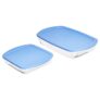 ¡Oferta! Juego de 2 recipientes de cristal aptos para horno y congelador de Amazon Basics por sólo 13.56 euros.