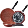 ¡¡Chollo!! Set de 3 sartenes Magefesa Toscana Terracota de 18-20-24 cm de diámetro por solo 17.99 euros en Miravia.